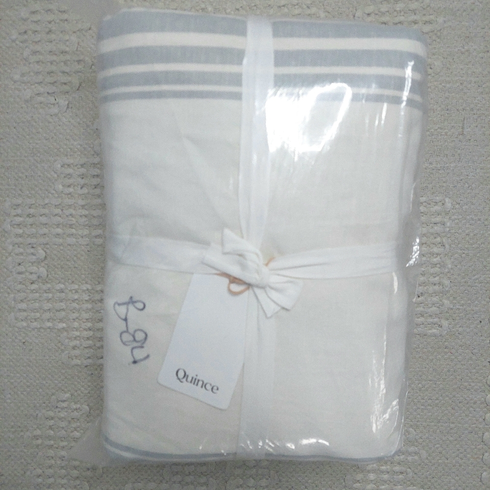 NWT! Quince Linen Coastal Stripe Blackout Curtains- 2 Panels! 48"x 84" (C67) - Picture 11 of 11
